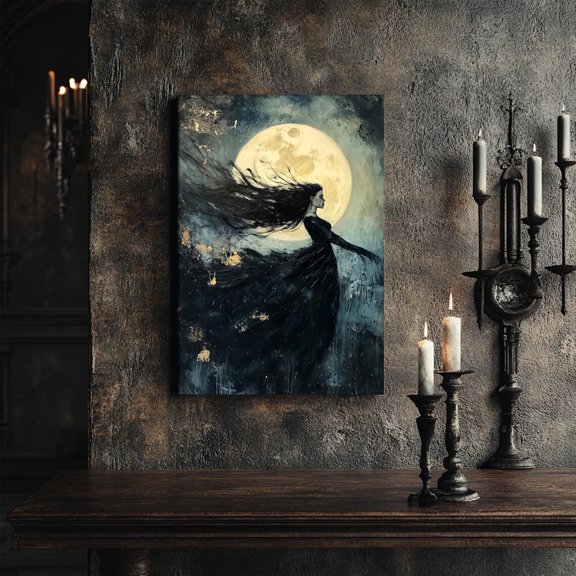 Nyx Goddess of the Night Dark Fantasy Art Print - Image 6