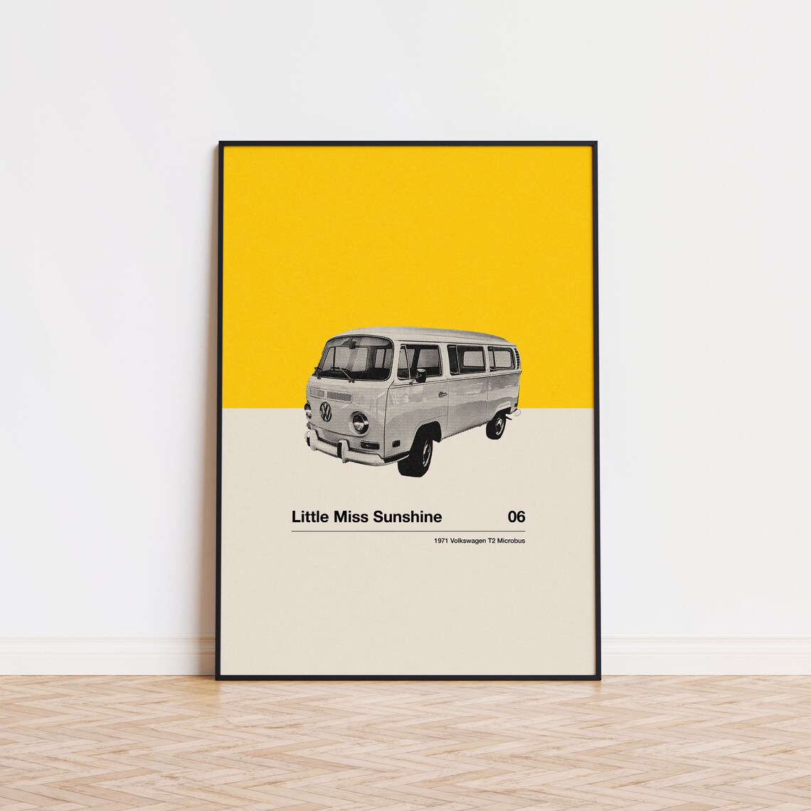 Little Miss Sunshine Movie Poster, Mid-Century Retro