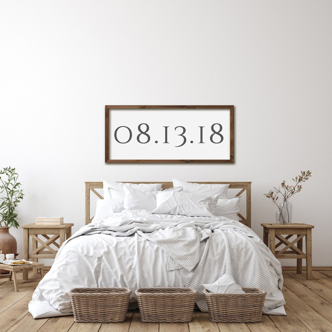 Custom Wedding Date Sign Minimalist Personalized Milestone Poster - Image 4