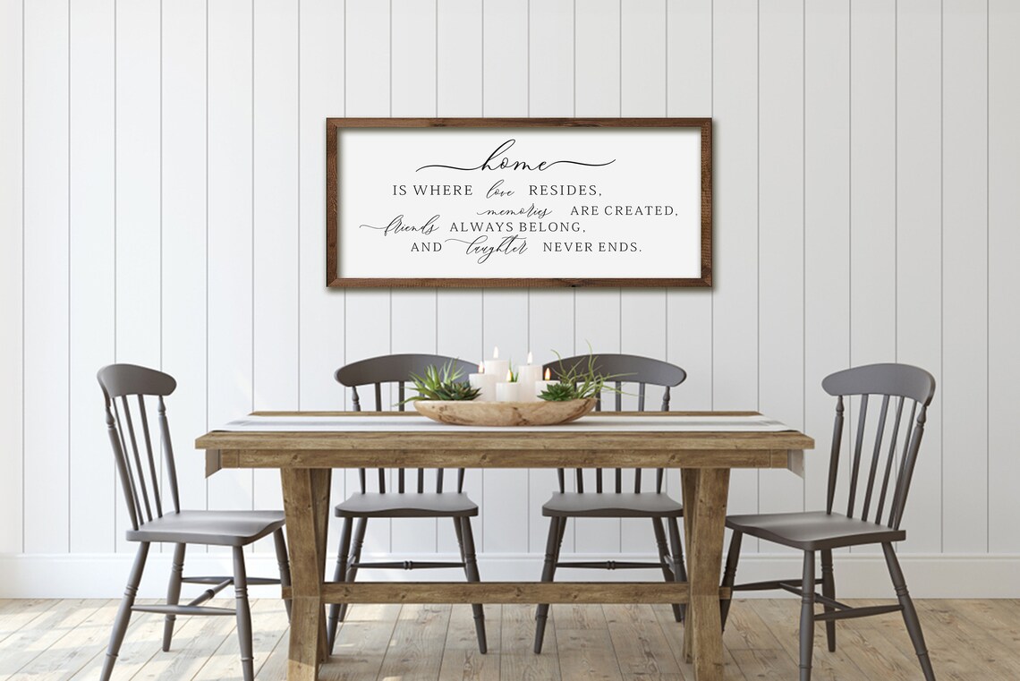 Home Is Where Love Resides, Farmhouse Home Art Print - Image 3
