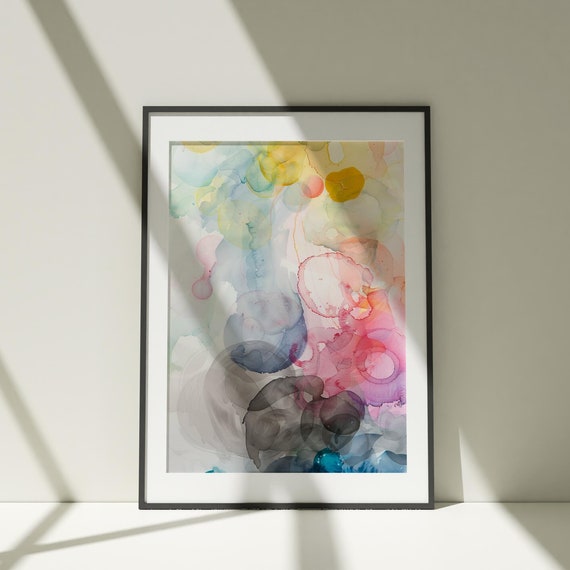 Modern Neutral Abstract Wall Art Wall Art Poster Watercolor Illustration Nature Minimalist Decor Living Room Artwork