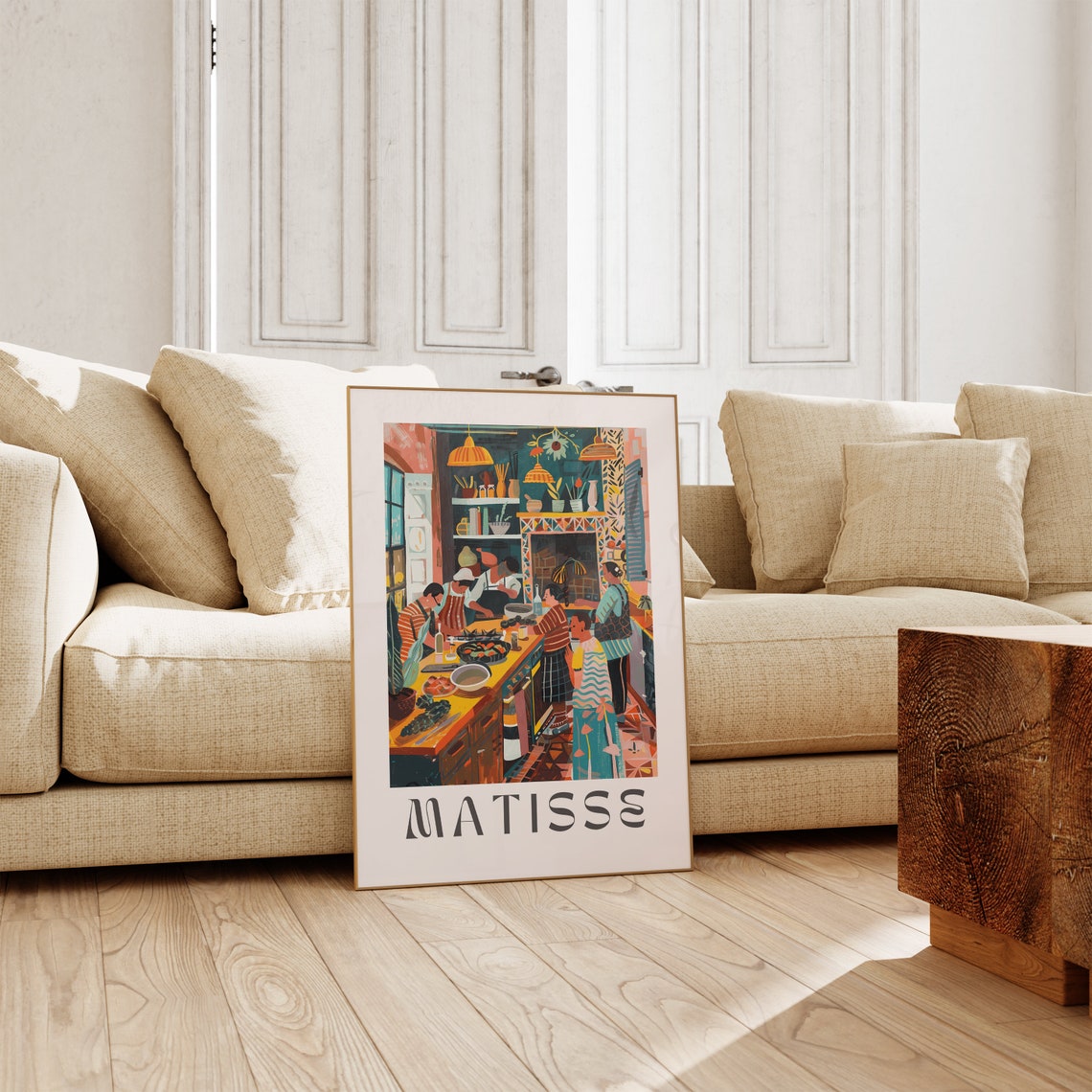 Henri Matisse Family Kitchen Cooking Gathering Scene Art Poster - Image 2
