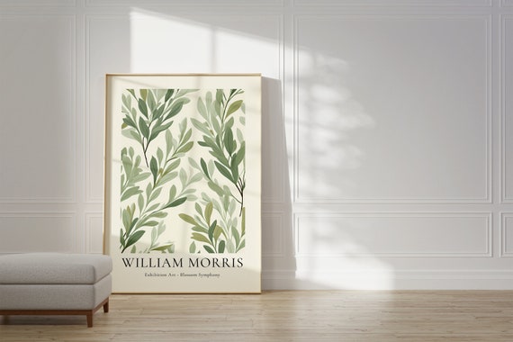 William Morris Poster, Mid-Century Floral Art Print