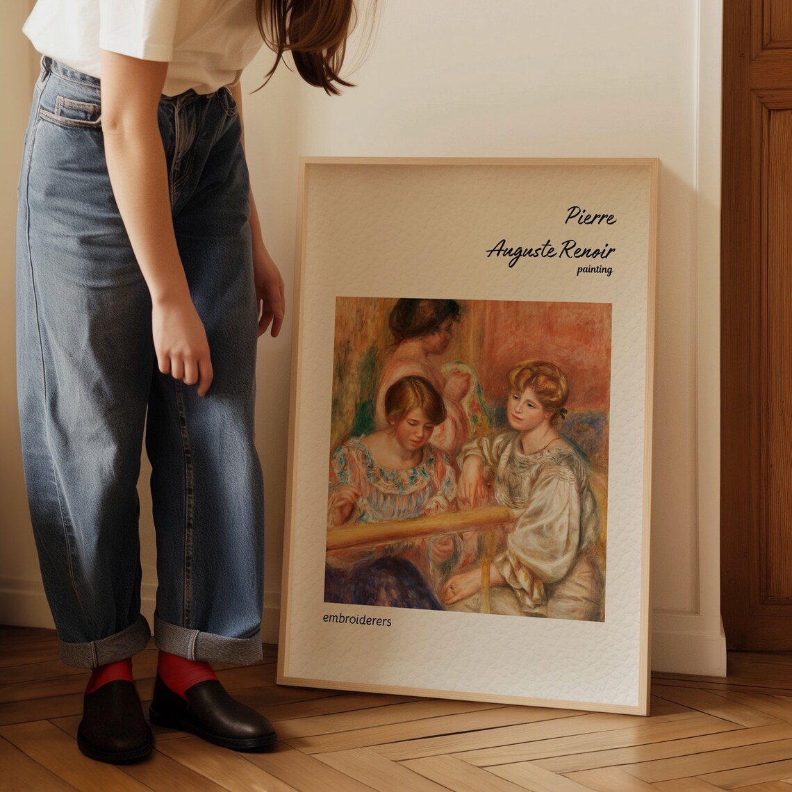 Pierre Auguste Renoir Embroiderers Women Sewing Scene Art Poster - Image 4