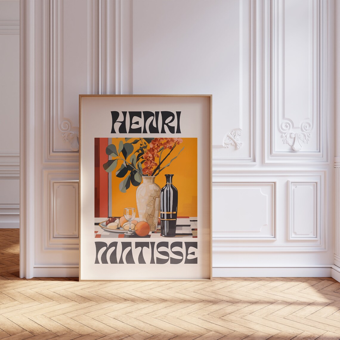 Matisse-Inspired Minimalist Floral Gallery Art Print - Image 4