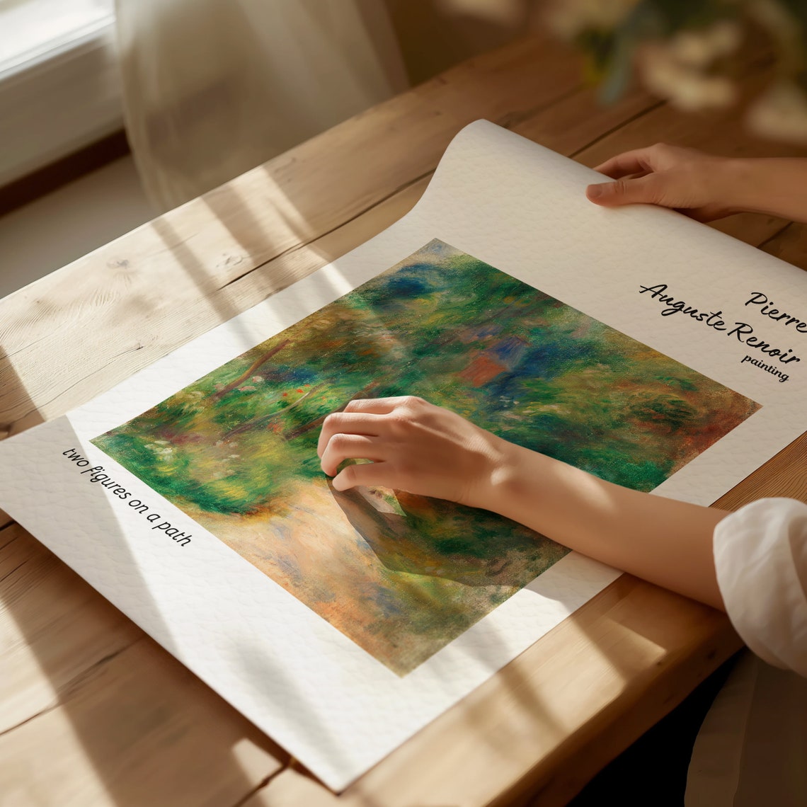 Renoir Two Figures on a Path Garden Walk Impressionist Poster - Image 3
