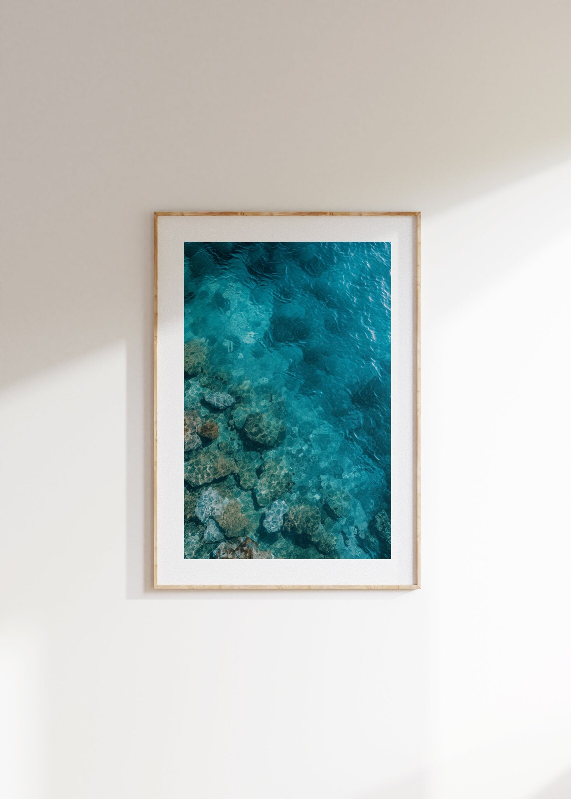 Coral Reef Wonders Poster, Minimalist Nautical Decor