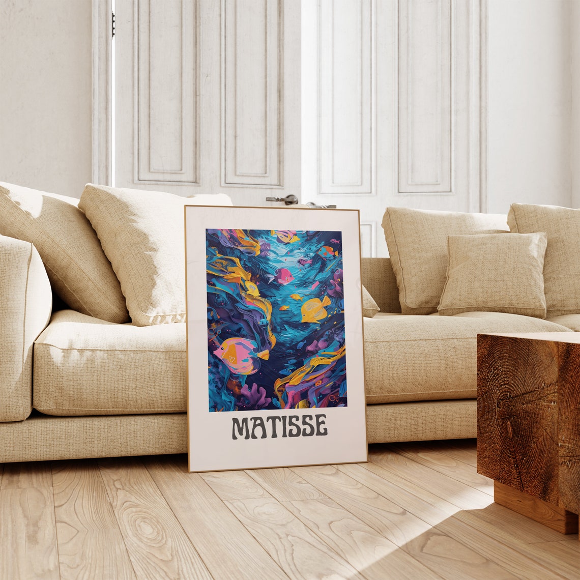 Henri Matisse Colorful Underwater Fish Coral Scene Art Poster - Image 2