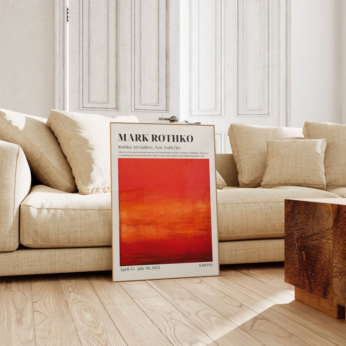 Mark Rothko Exhibition Print Birthday Gift Poster - Image 4