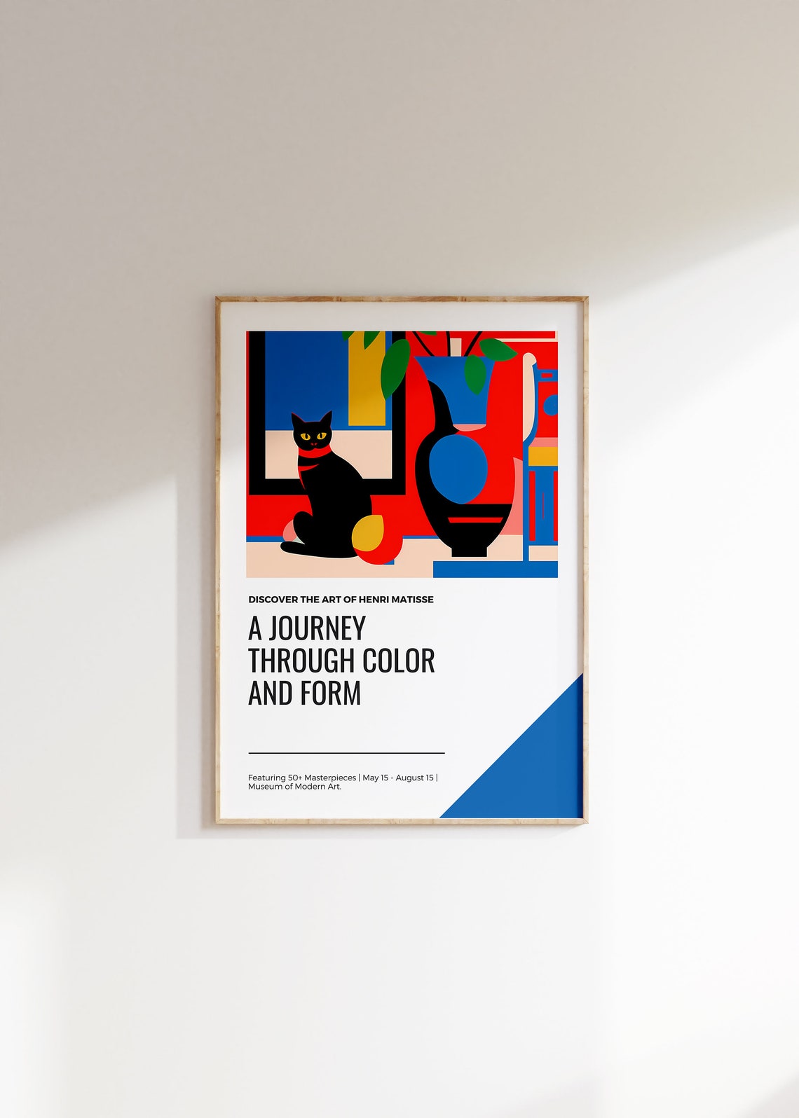 Henri Matisse Black Cat Museum of Modern Art Exhibition Poster