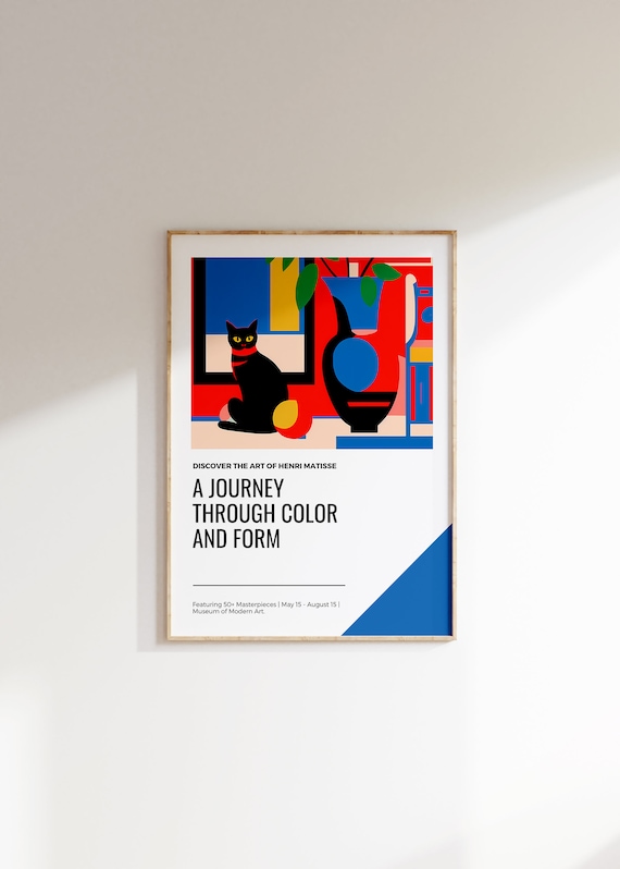 Henri Matisse Poster Minimalist Wall Art Matisse Mueseum Print Aesthetic Matisse Print For Modern Gallery Exhibition Art