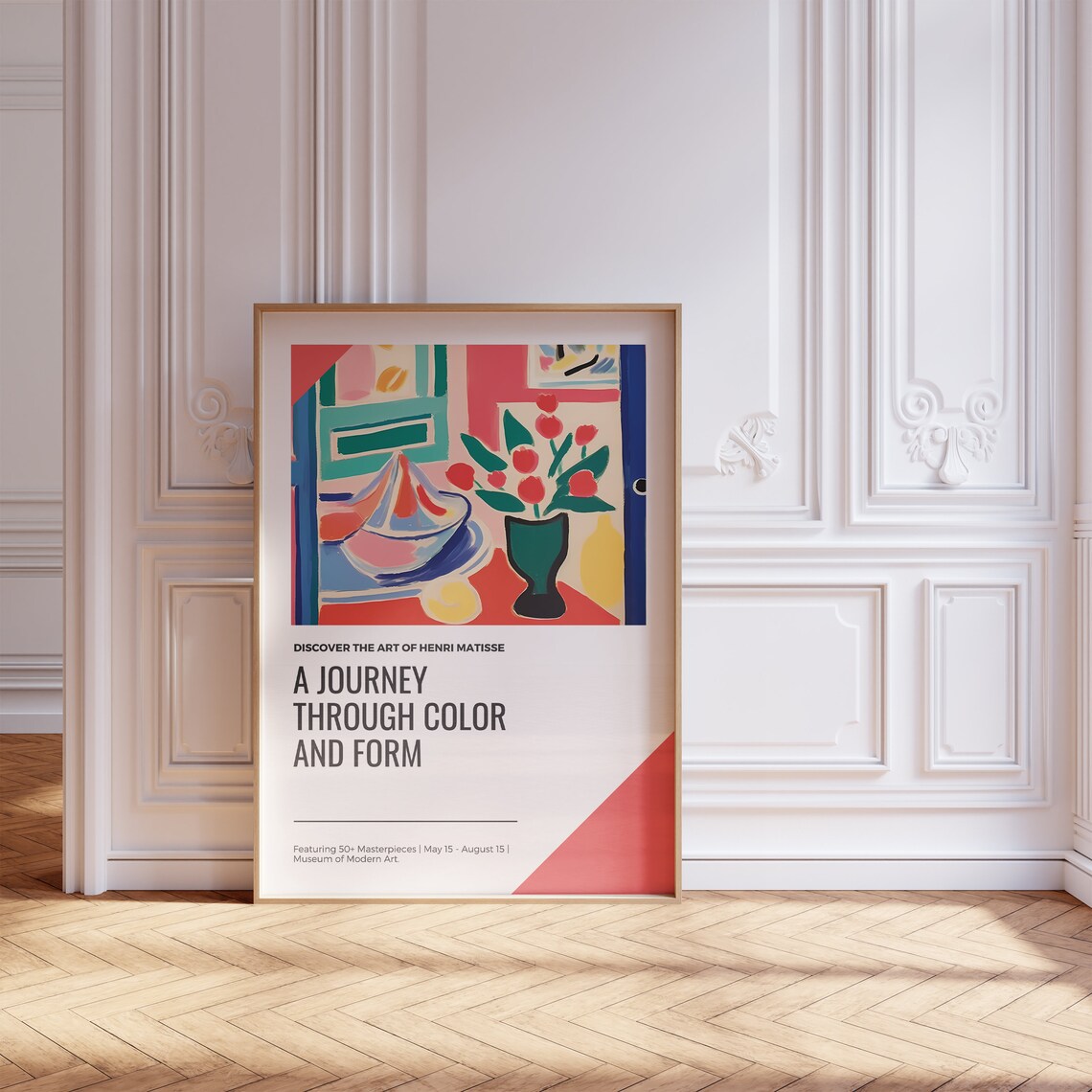 Henri Matisse Red Tulips Green Vase Museum Exhibition Poster - Image 5