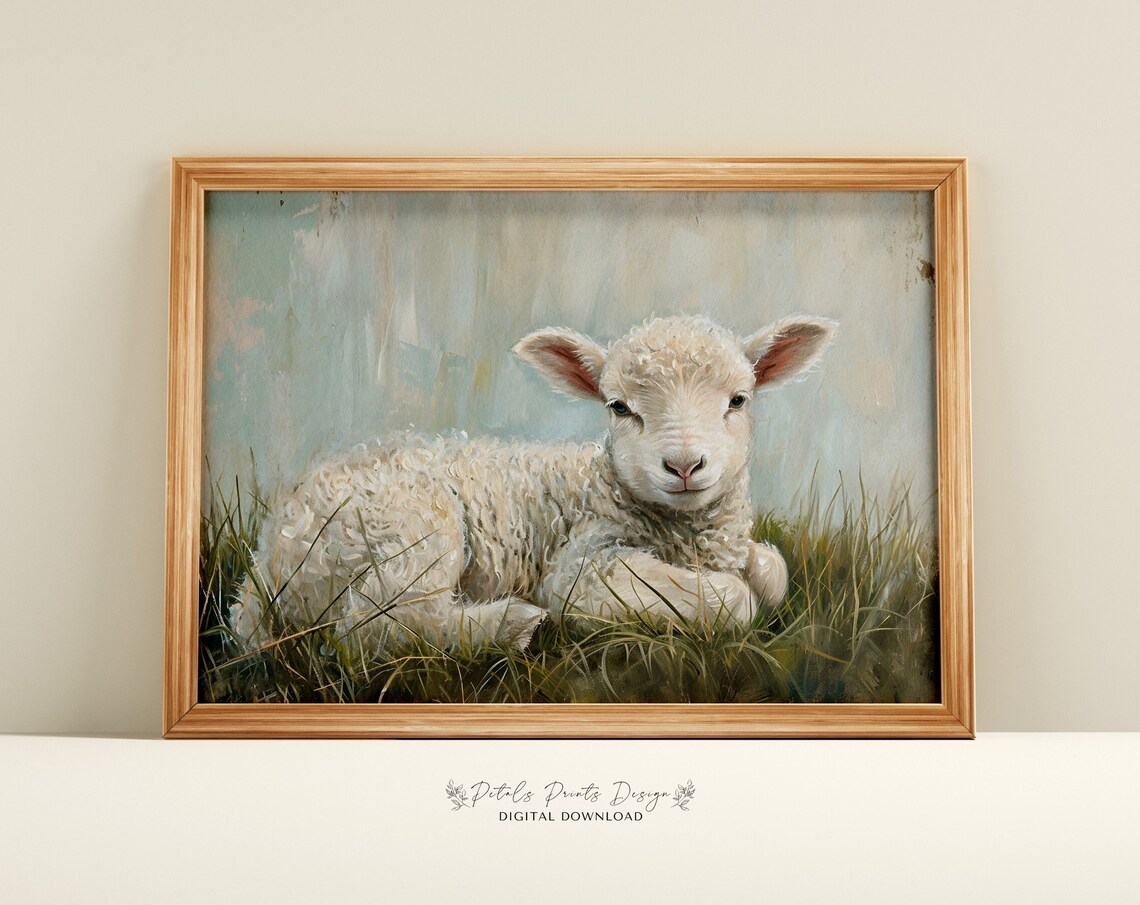 Vintage Spring Easter Prints, Rustic Wall Art