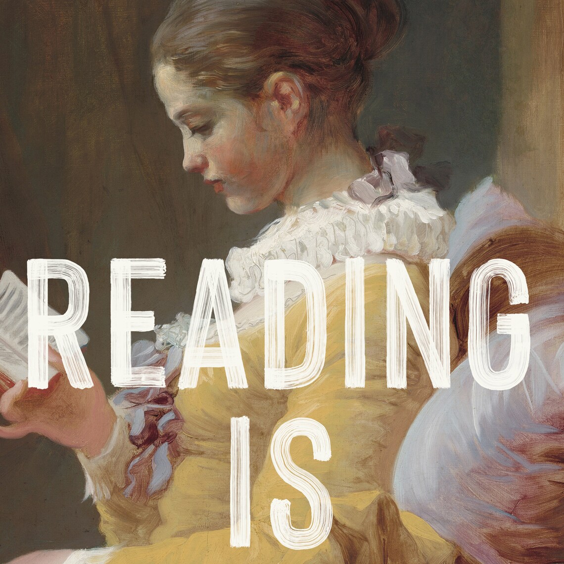 Reading Poster, Funny Quote Art Print for Book Lovers - Image 2