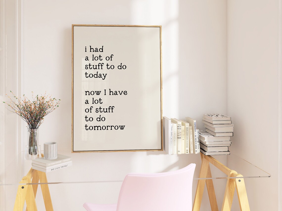 Funny Office Wall Art Black And White Prints Typography Poster Minimalist Office Decor - Image 3
