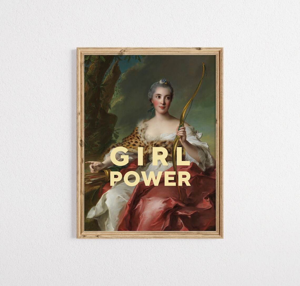 Girl Power Feminist Quote Poster, Wall Art Print - Image 3