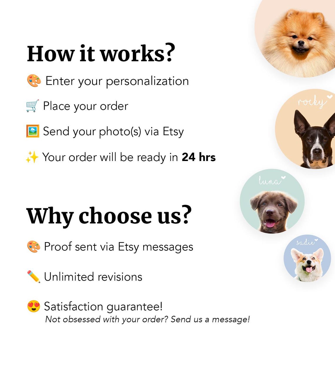 Custom Corgi Dog Portrait With Name Personalized Cute Pet Art Poster - Image 4