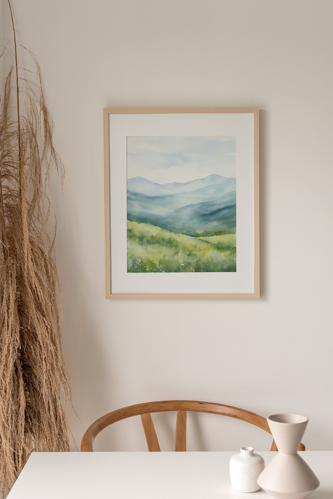 Blue Ridge Mountains Wildflowers Wall Art Print - Image 2