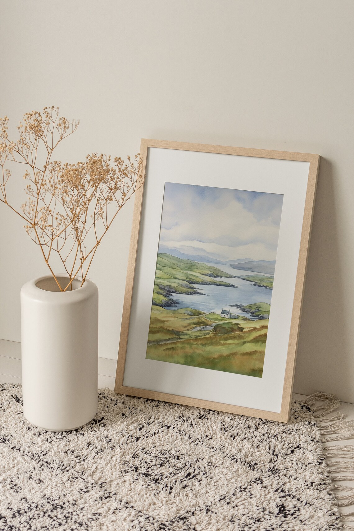 Ring Of Kerry Watercolor Art Print, Ireland Coast - Image 5
