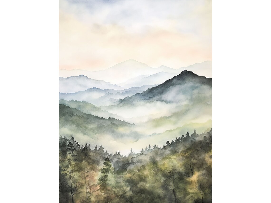 Bitterroot Range Idaho Mountain Landscape Art Print