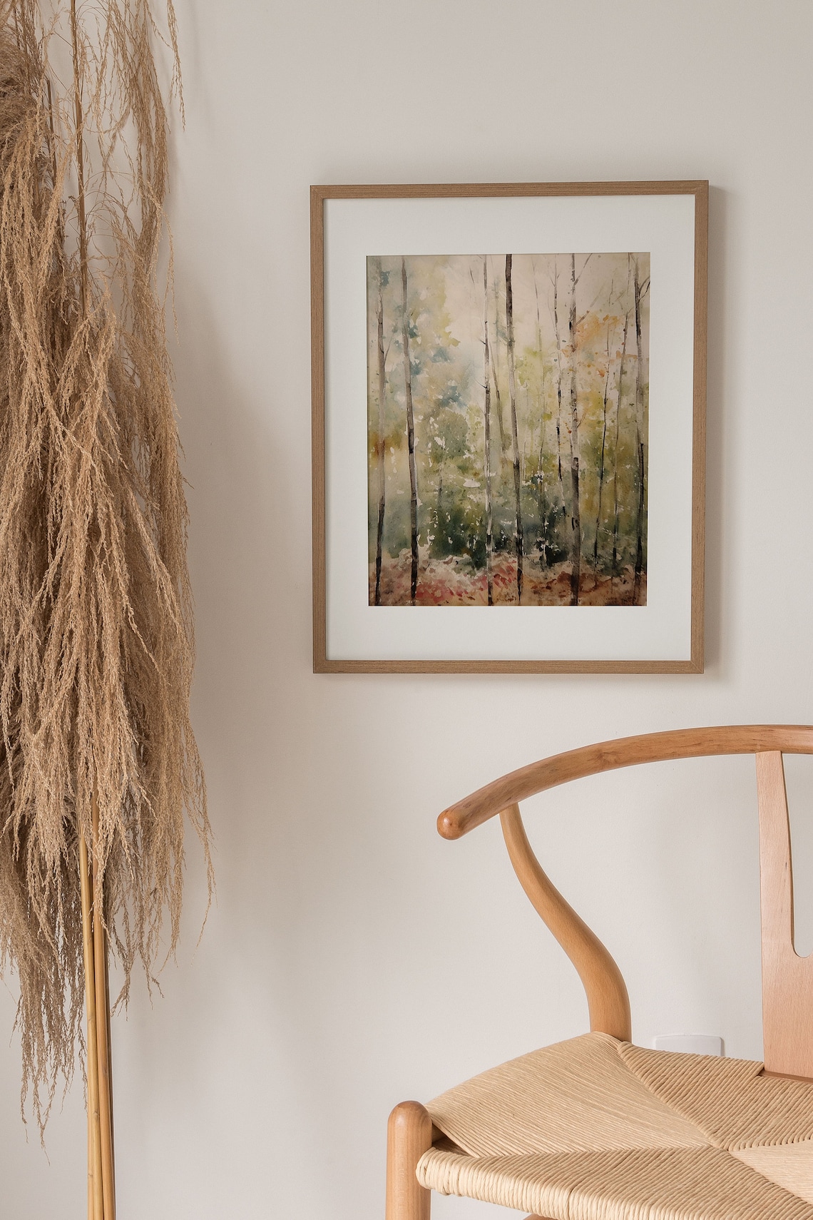 Spring Birch Forest Watercolor Art Print, Colorado Landscape - Image 4