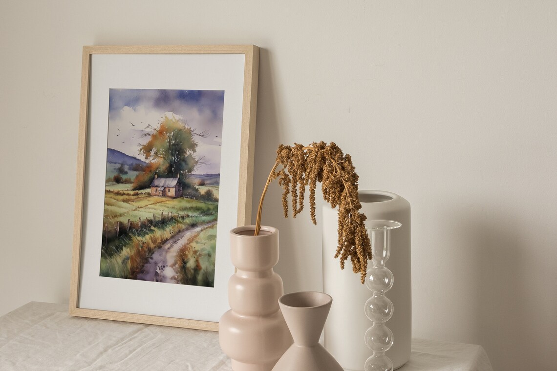 Rustic Country Cottage at the End of a Winding Dirt Road Poster - Image 4