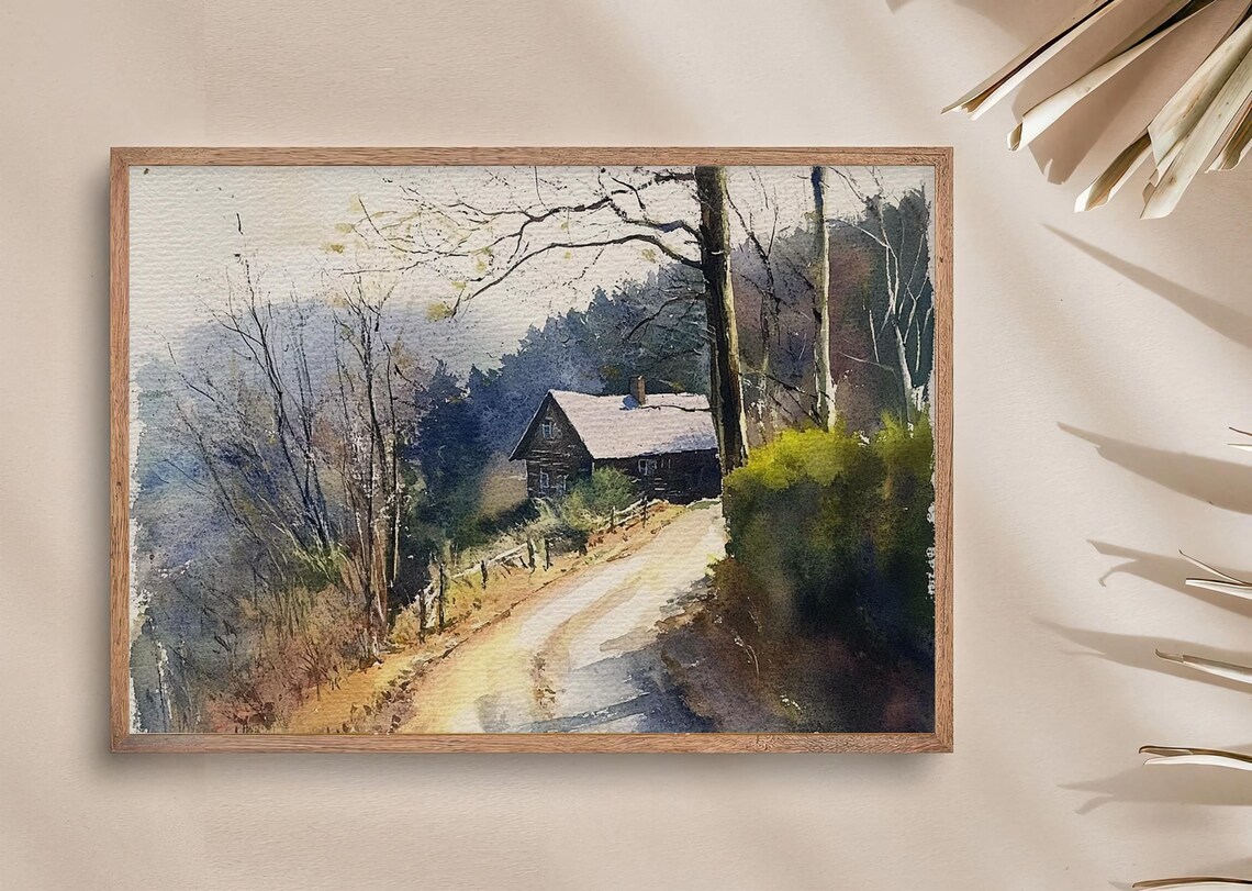Blue Ridge Mountains Watercolor Art Print, Blue Ridge Parkway - Image 2