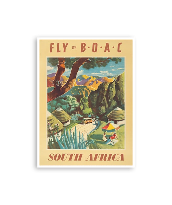 South Africa Poster Travel Art African Wall Print Home Decor Xr3169