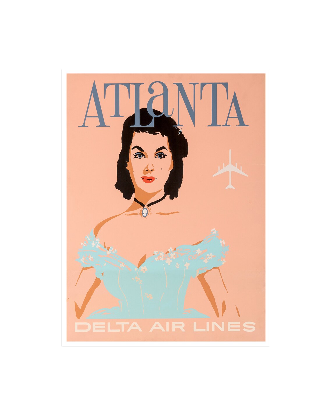 Atlanta Vintage Travel Poster, Georgia Home Decor