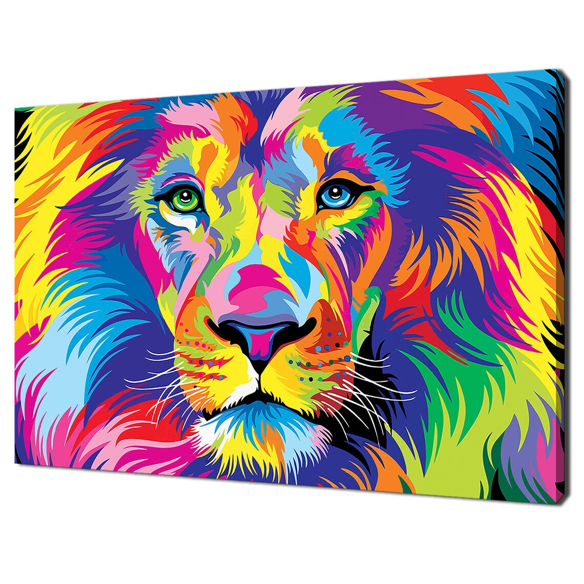 Custom Lion Art Print, Wildlife Wall Decor for Home