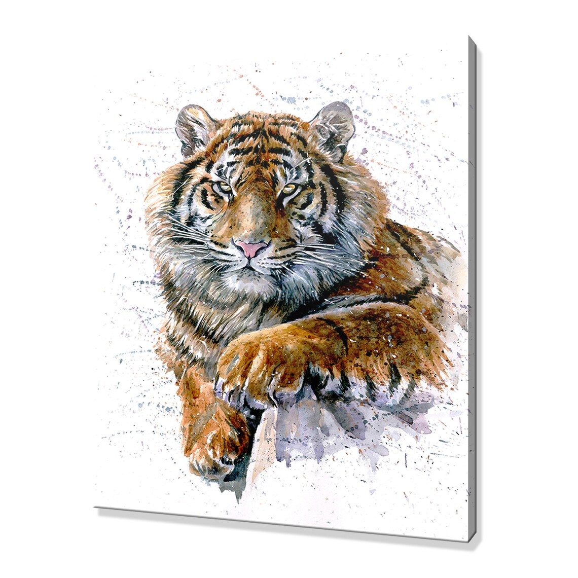 Tiger Watercolour Art Print, Animal Wall Decor