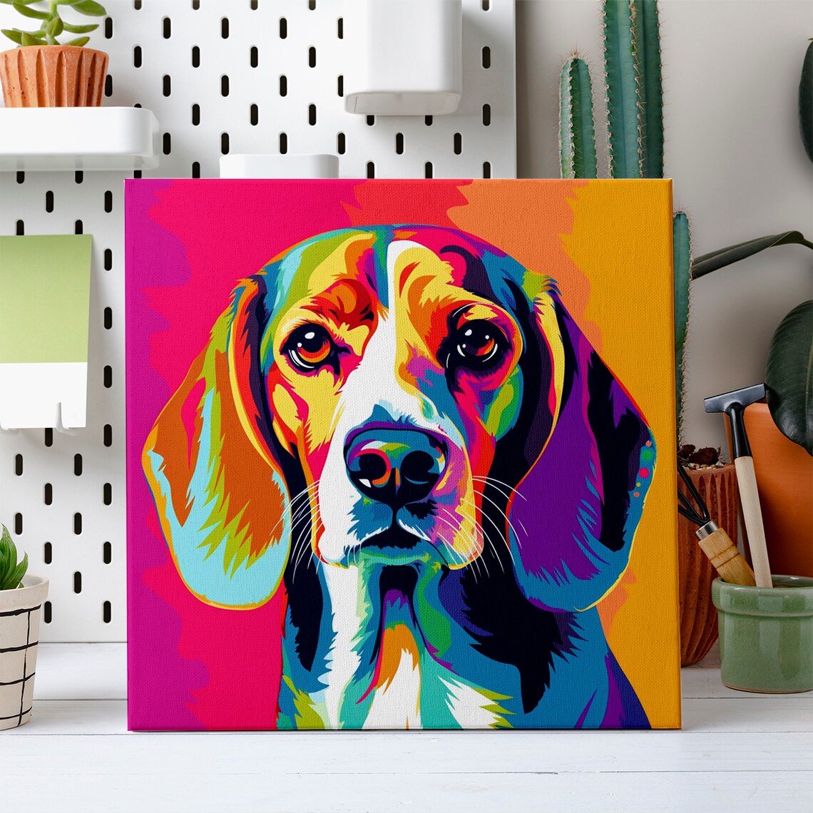 Beagle Print, Contemporary Dog Lovers Wall Art Print - Image 2