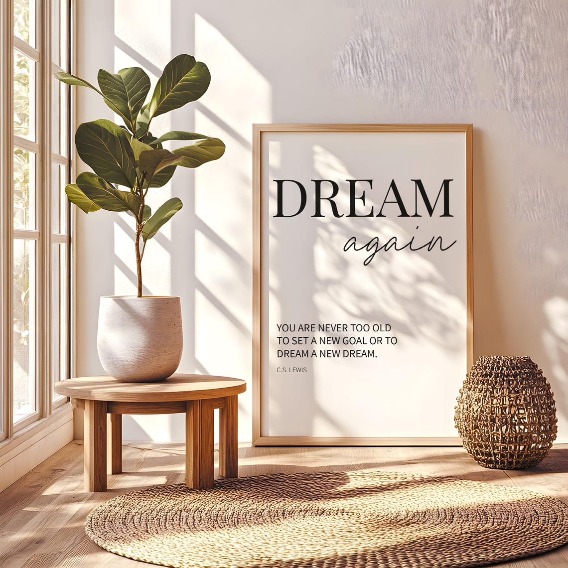Dream Againwall Art Cs Lewis Wall Decor Book Page Inspirational Quote - Image 6