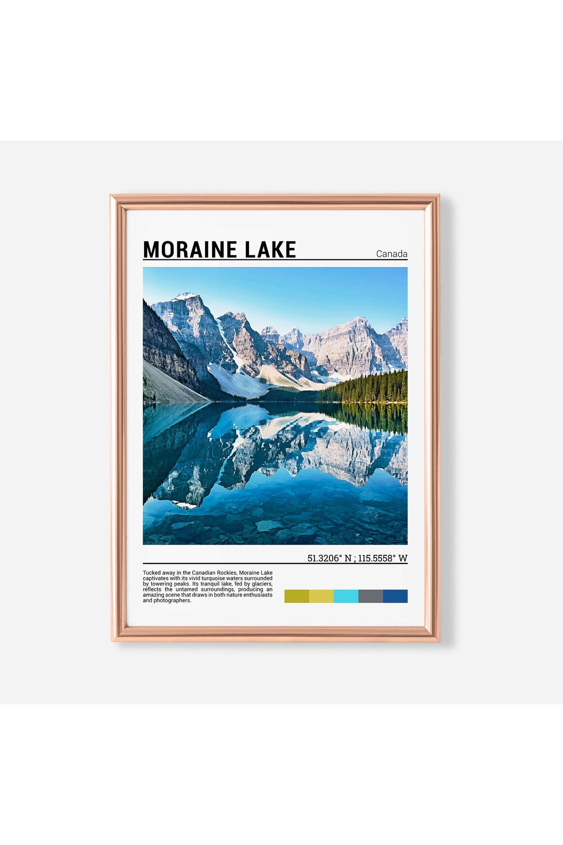 Moraine Lake Wall Art Moraine Lake Poster Moraine Photo Moraine Lake Photography Moraine Lake Travel Poster Moraine Lake Canada
