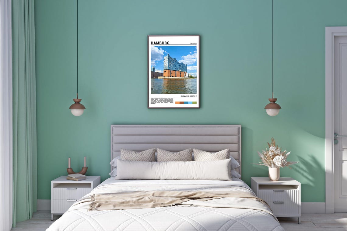 Hamburg Print Hamburg Poster Hamburg Wall Art Hamburg Travel Hamburg Artwork Hamburg Photo Hamburg Germany - Image 5