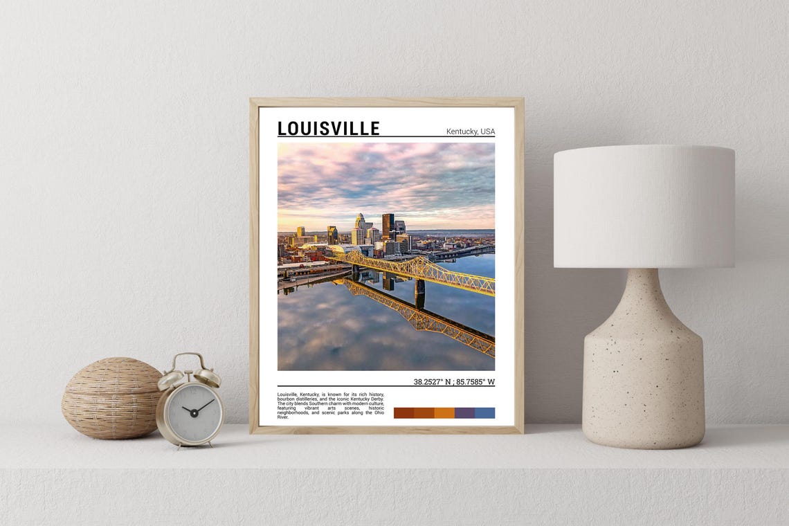 Louisville Print Louisville Poster Louisville Wall Art Louisville Travel Louisville Art Print Louisville Photo Kentucky Artwork - Image 2