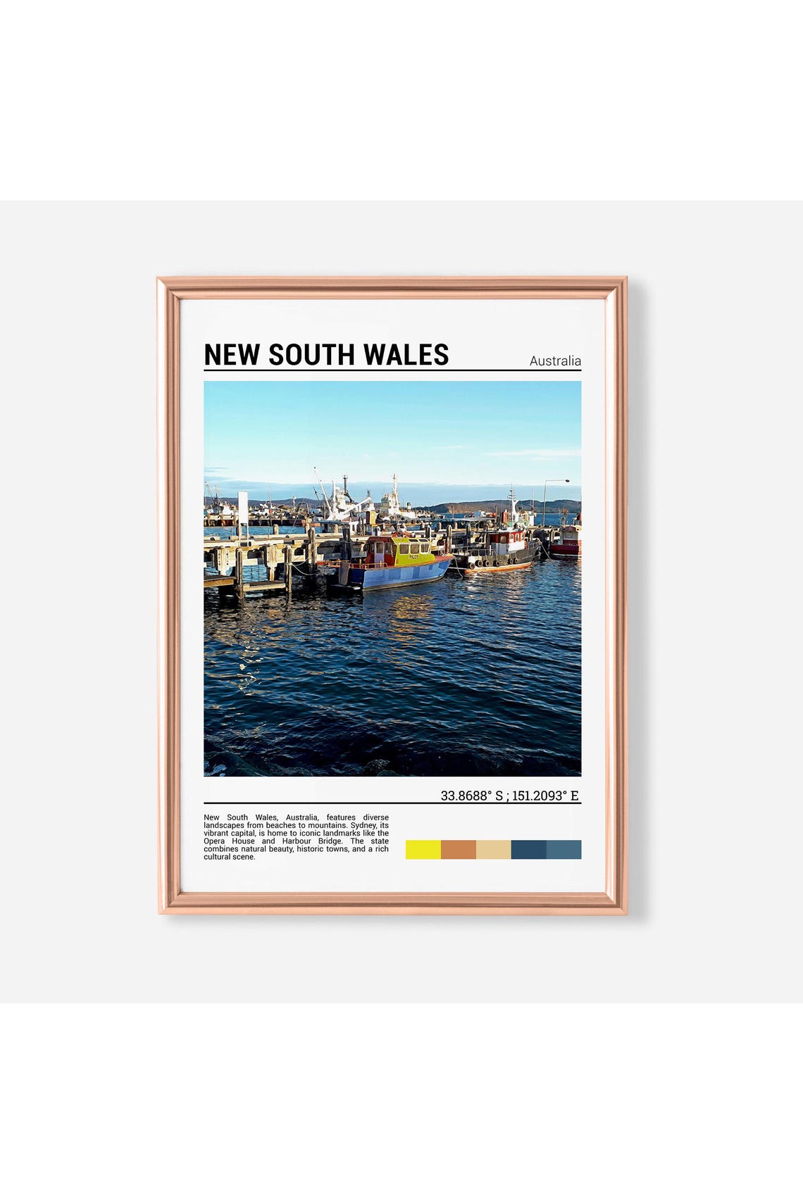 New South Wales Travel Poster New South Wales Wall Art New South Wales Poster Print New South Wales Photo New South Wales Decor