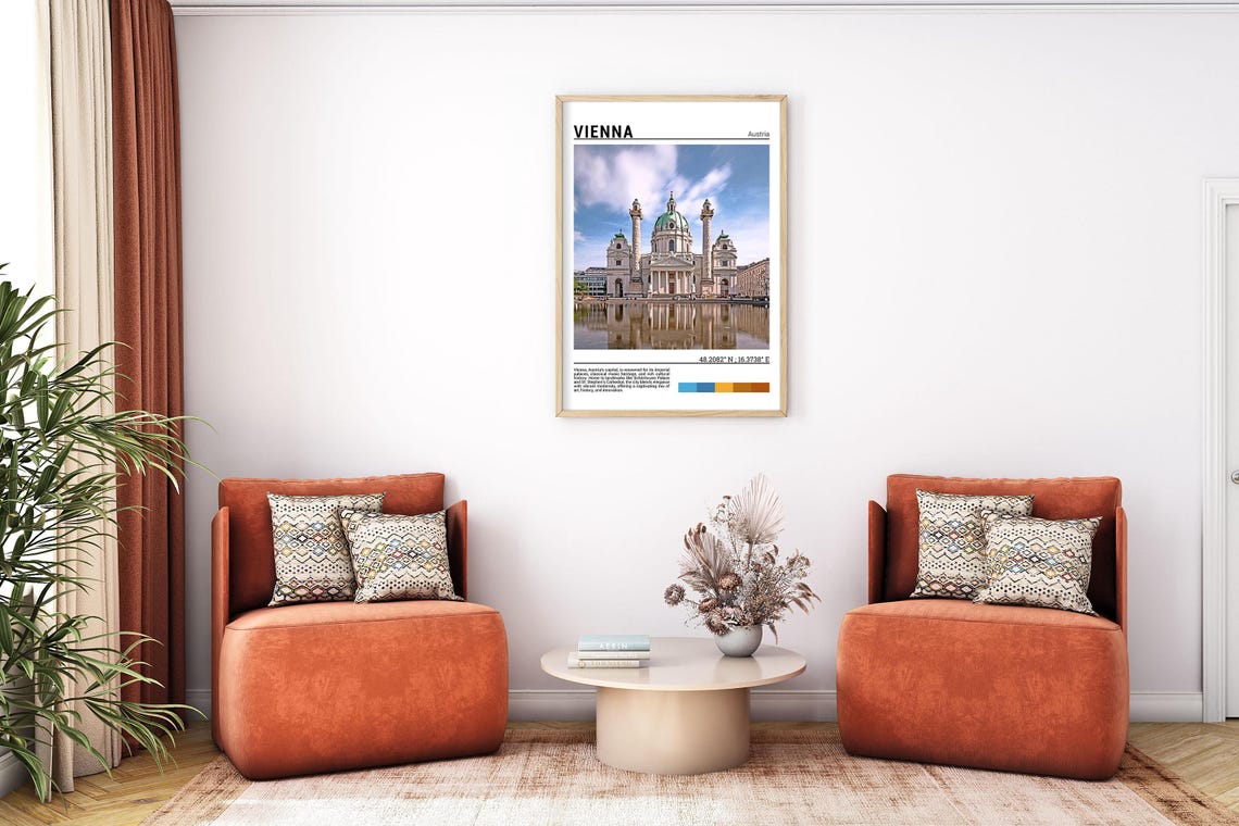 Vienna Austria Karlskirche Green Dome Reflection Photo Poster - Image 7