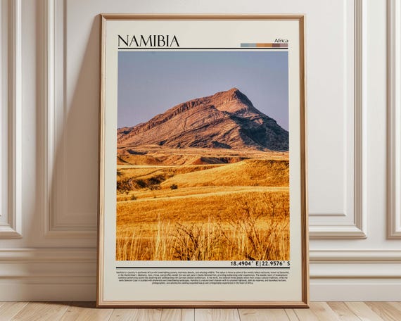 Namibia Poster Print Wall Art Dcor Travel Africa