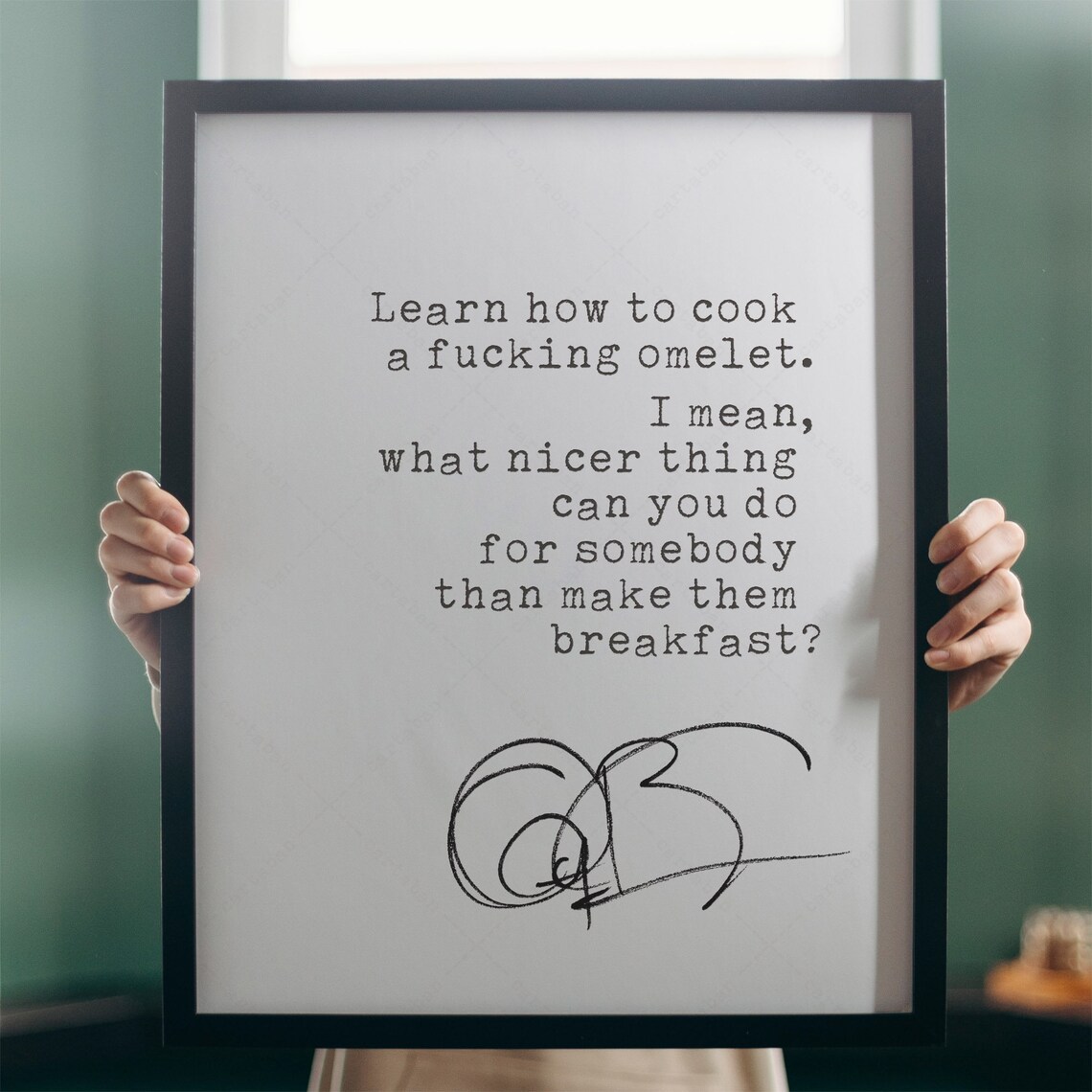 Anthony Bourdain Quote Travel Poster, Breakfast - Image 4