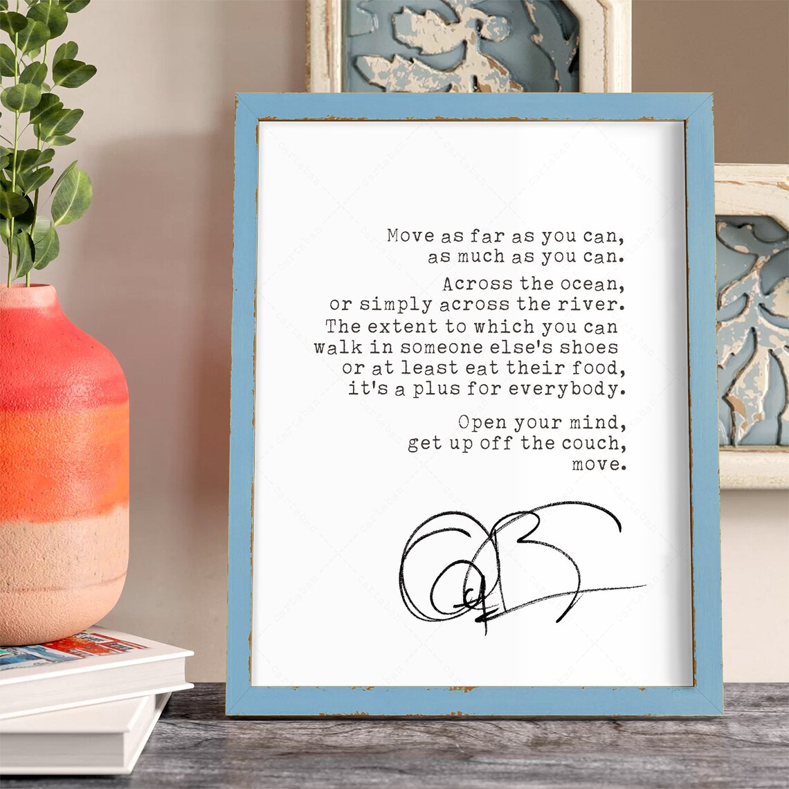 Anthony Bourdain Quote Print, Travel Quote Art Poster - Image 3