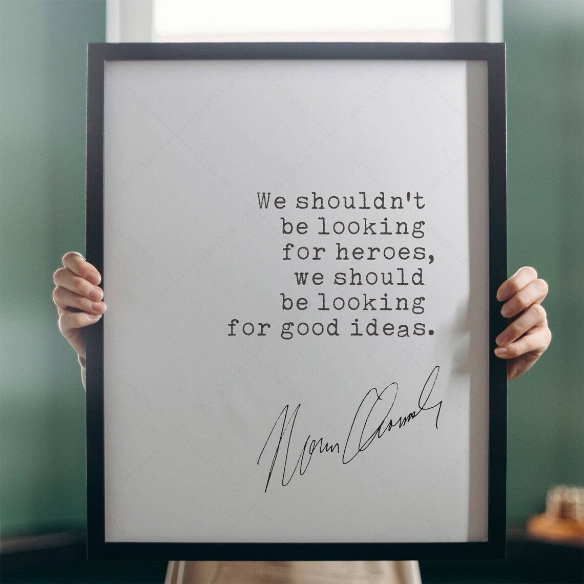 Noam Chomsky Quote Poster, Inspirational Print - Image 3