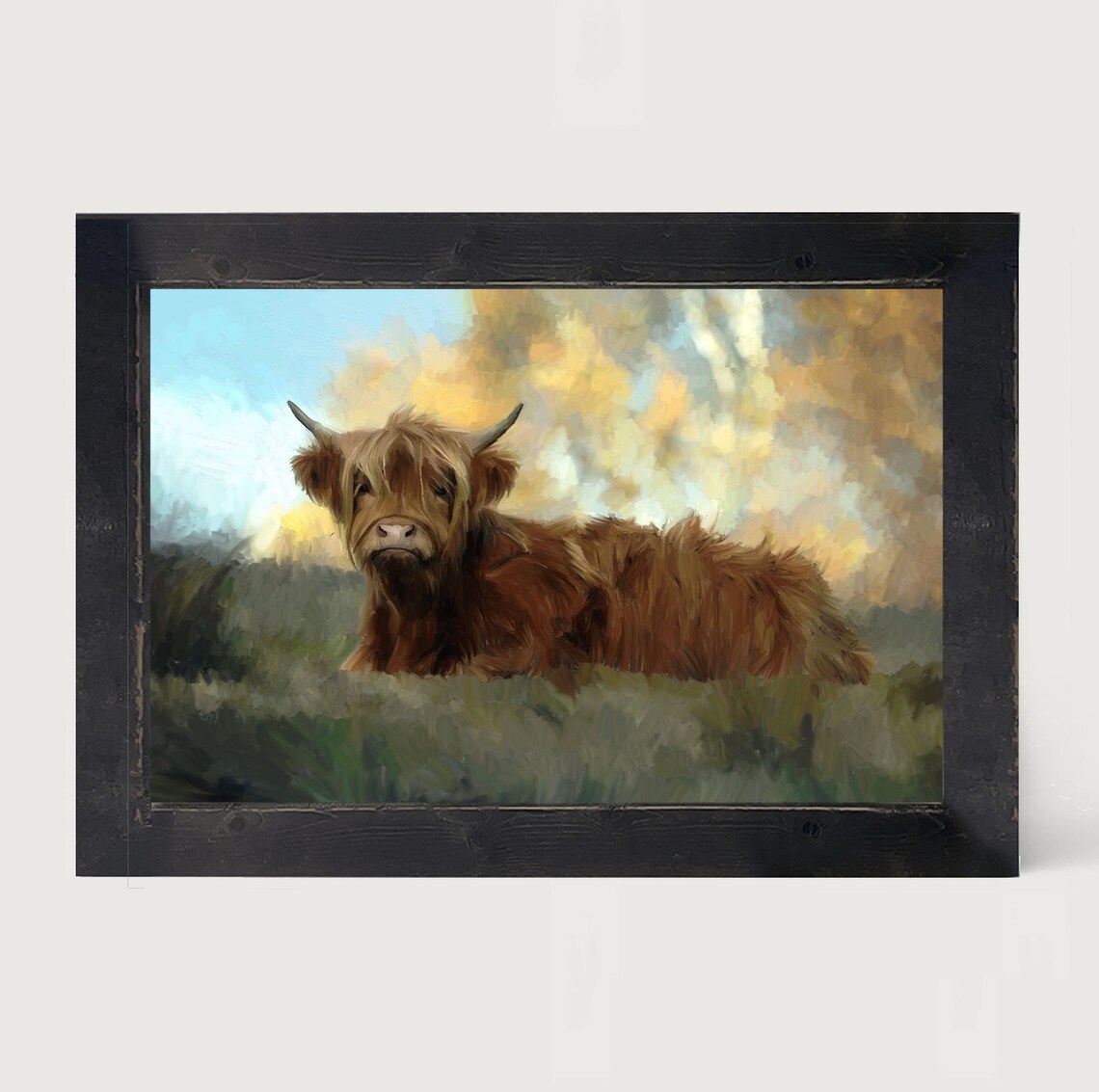 Highland Cow Art Print, Rustic Farmhouse Decor - Image 4