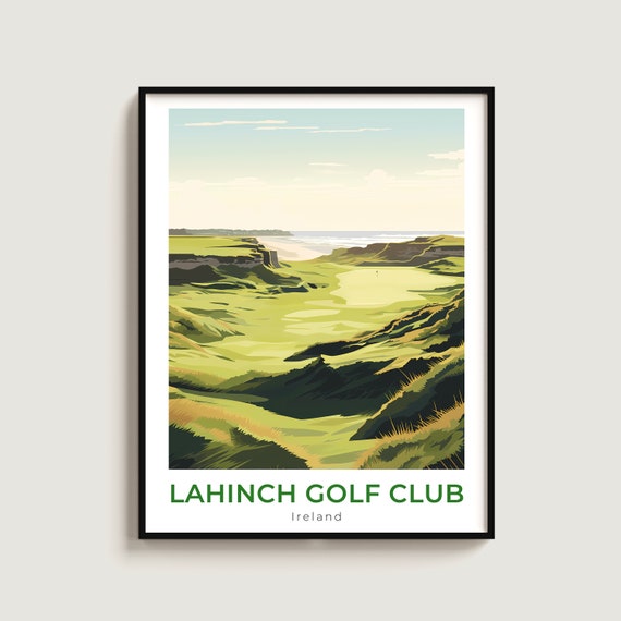 Lahinch Golf Club Travel Print Wall Art Gift Ireland Poster Home Decor Lovers Hanging