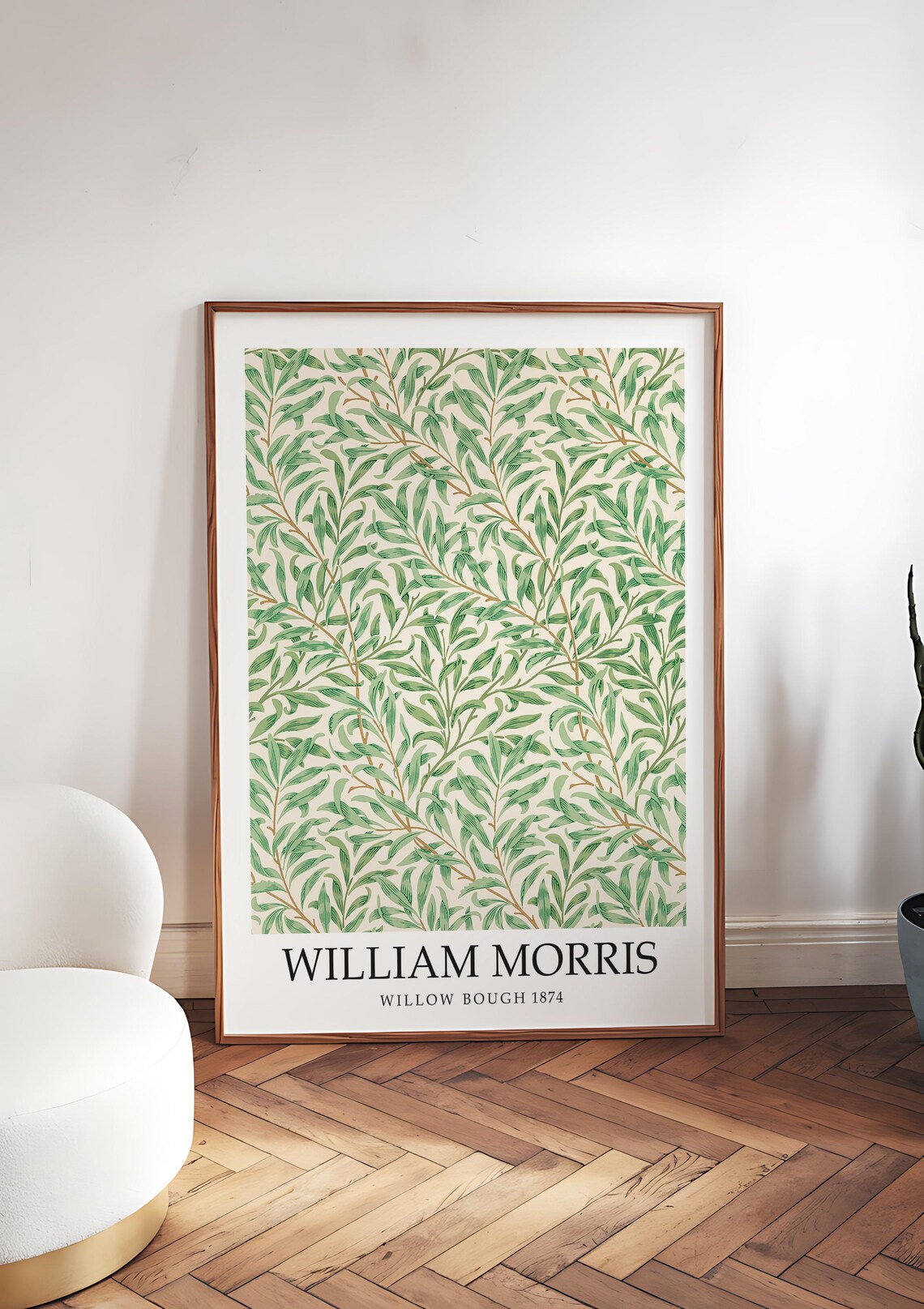 William Morris Botanical Design, Vintage Pattern Art Print - Image 4