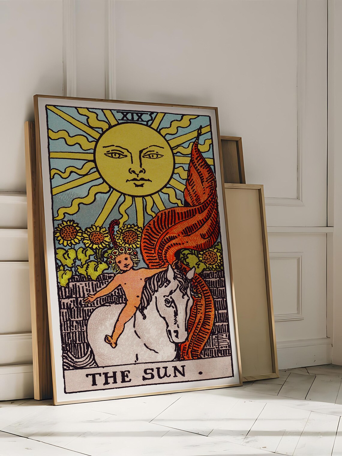 Tarot Cards Rider Waite, The Sun Poster Print