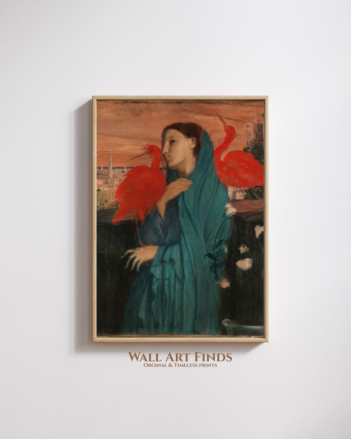 Edgar Degas Woman With Ibis Vintage Portrait Art Reproduction Poster