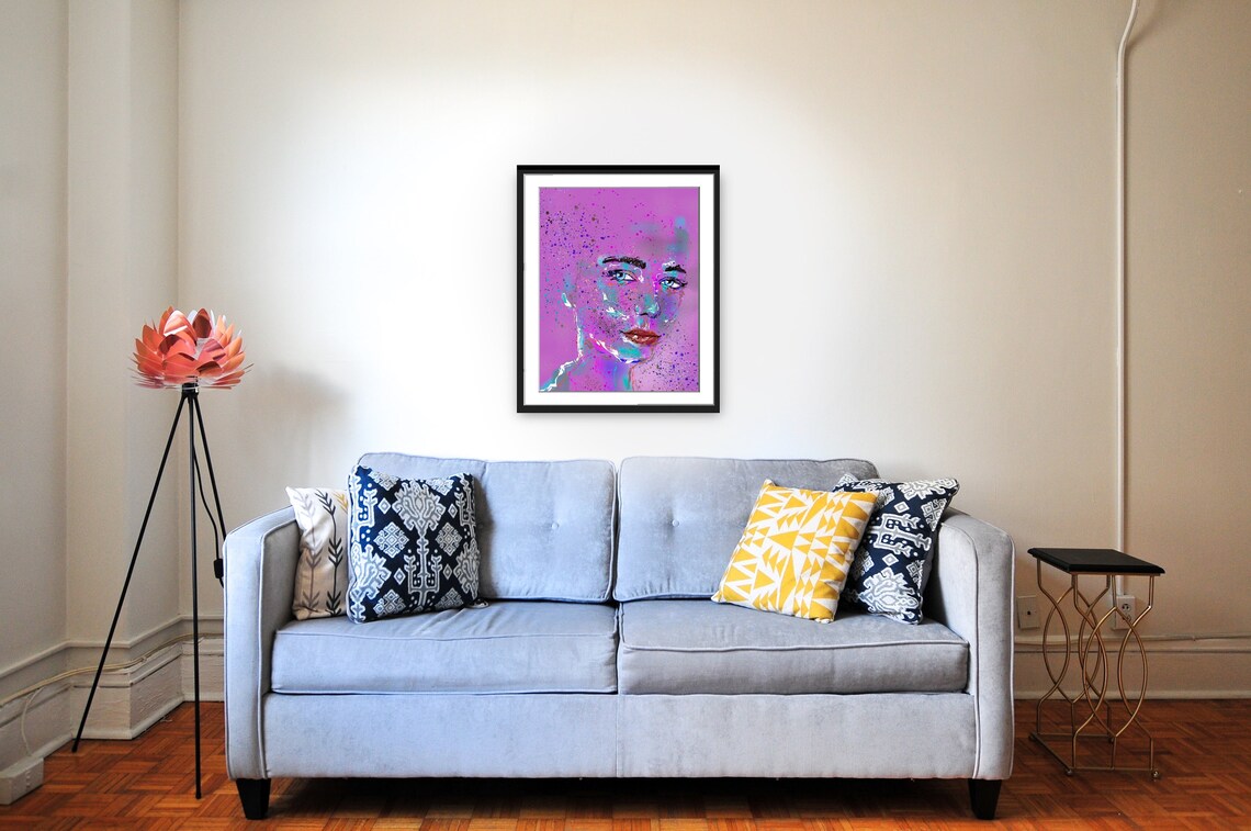 Modern Interpretation of Woman's Face, Wall Art - Image 4
