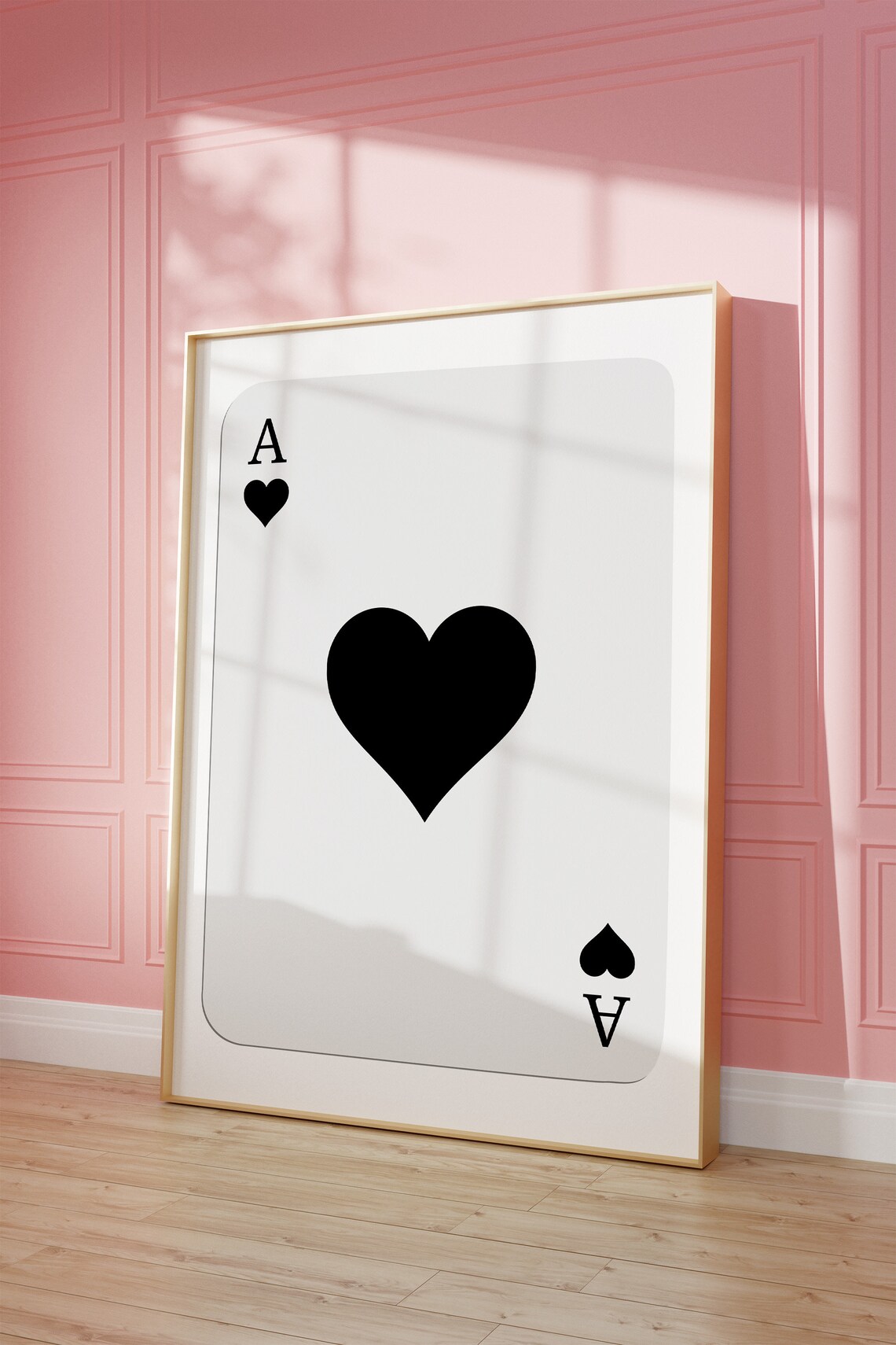 Ace Of Hearts Retro Preppy Wall Art Print - Image 4