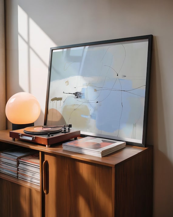 Abstract Art Print Large Neutral Modern Decor